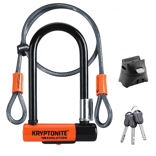 Kryptonite Evolution Mini-7 U-Lock 13mm Shackle 4 ft Cable