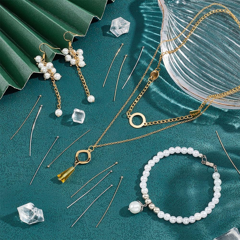 Spilli Per Gioielli 200 Pezzi - Perni A Sfera 50mm In Acciaio Inox E Oro