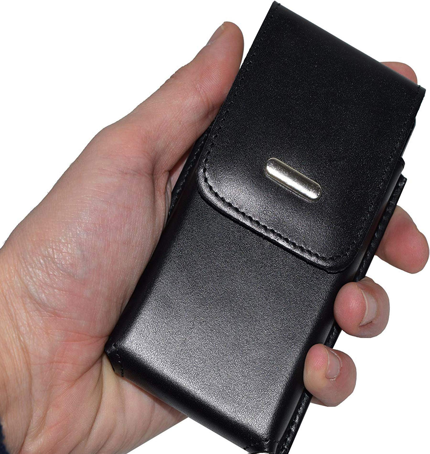 Suncase Custodia In Pelle Per TIPTEL Ergophone 6422 – Con Fermaglio E Passante Per Cintura