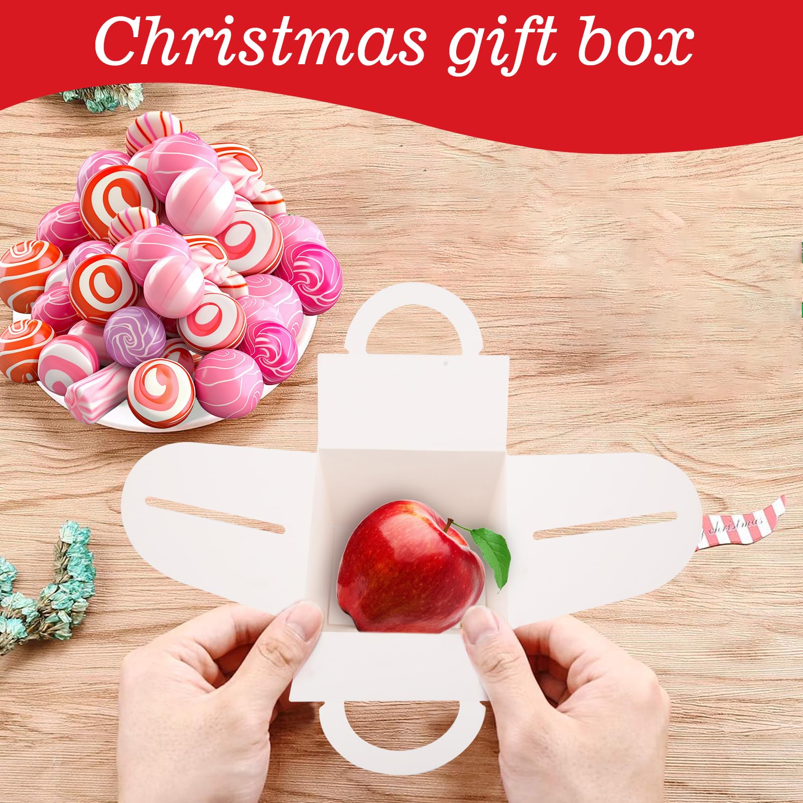 BELLE VOUS (Lot De 25 Boite Papier Kraft Avec Fenêtre - Boite Gateau 9