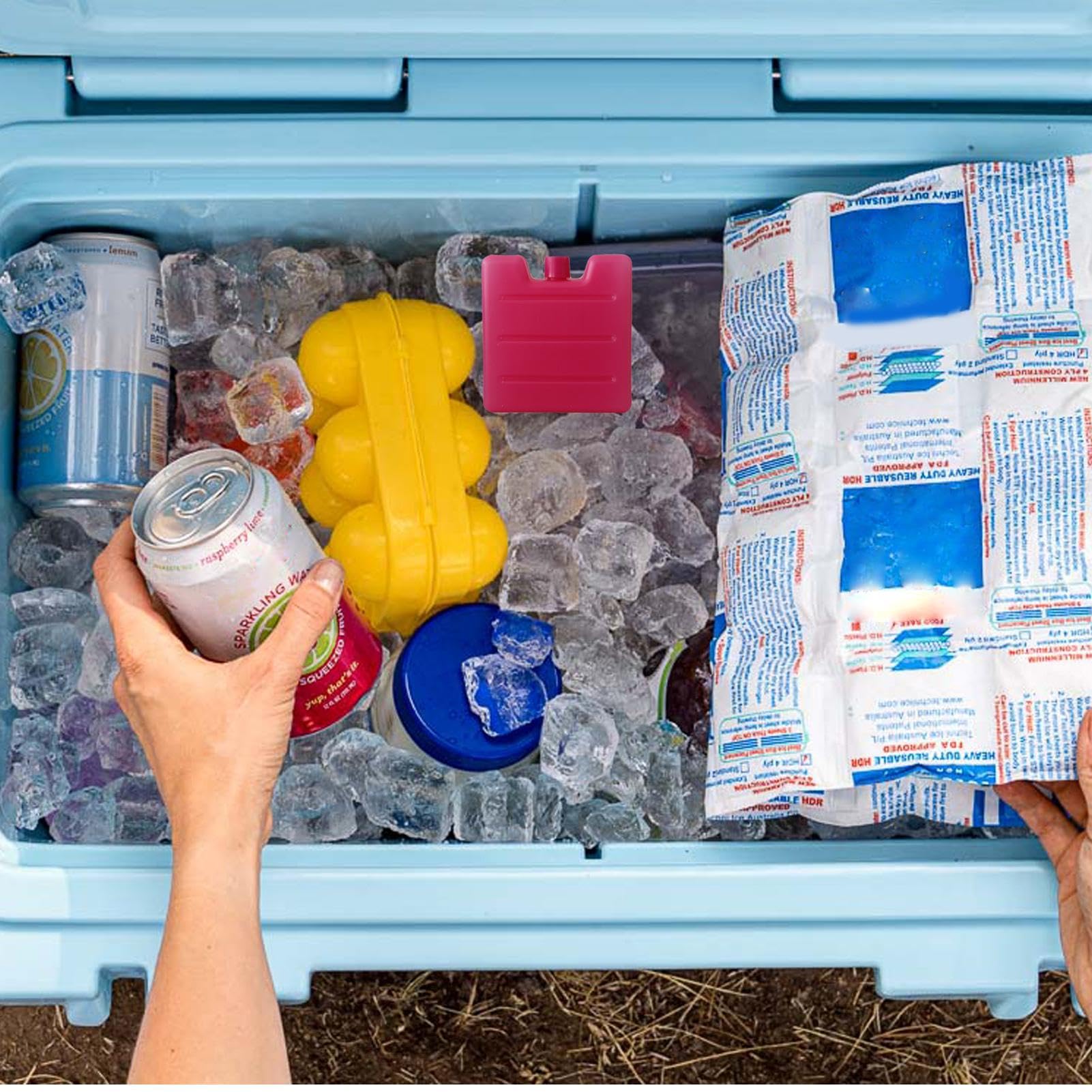 Tyenaza Borsa del Ghiaccio, Confezione di Ghiaccio per Trasporto di Alimenti10 Pezzi Sacchetti