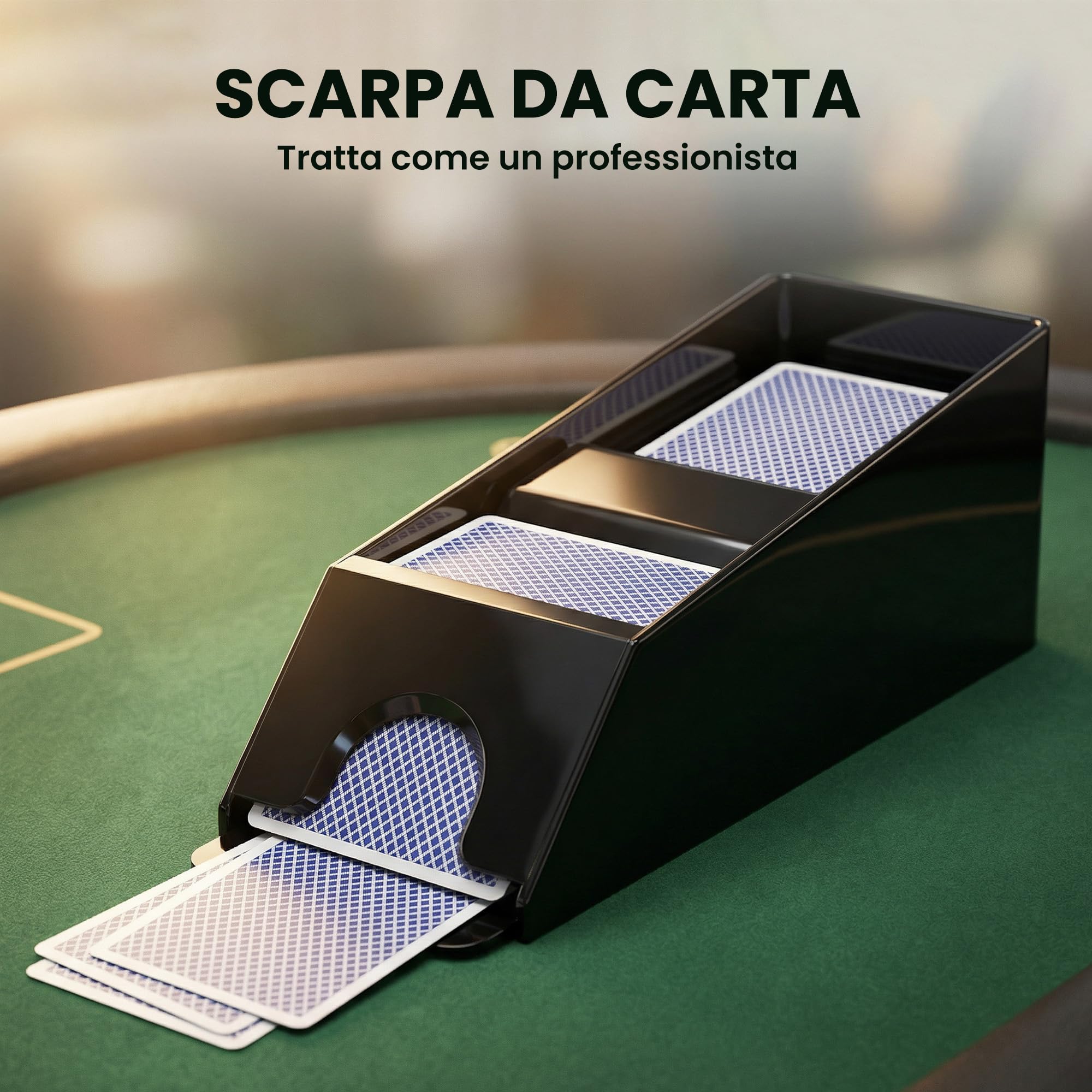 SPORTNOW Set da Poker Completo con 500 Fiches per 8 Giocatori Argento | Mescolatore di Carte, Distributore di Carte, 2 Mazzi, Tappetino, 5 Dadi, Pulsante Dealer, Valigetta
