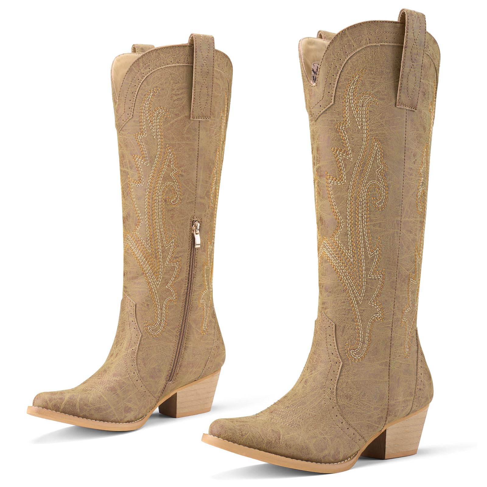 Rollda Cowboy Boots For Women Cowgirl Boots Embroidered — free download