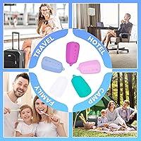 Vista 7 de 5 paquetes de fundas para cepillo de dientes, tapas de fundas de cepillo de silicona para cabezal de repuesto de cepillo de dientes eléctrico