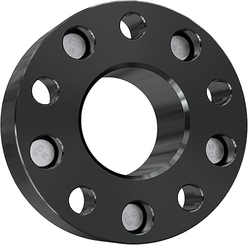 Miniatura 5 de Espaciadores de rueda de 5 x 5 de 0.197 x 5.000 in, 2 pulgadas de grosor, 5 lengüetas de 2.815 in, pernos de 12 pulgadas x 20 compatibles con Jeep