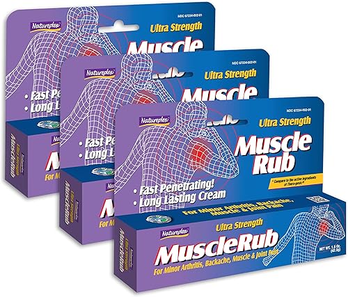Muscle Rub - Paquete de 3 tubos - Tubo de 1.5oz