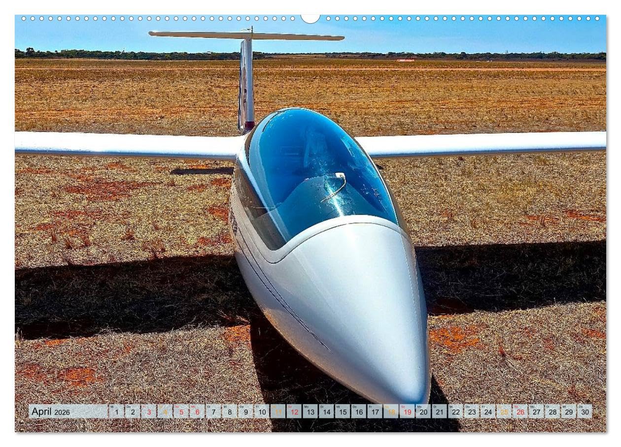 Segelfliegen - wie ein Vogel (hochwertiger Premium Wandkalender 2026 DIN A2 quer), Kunstdruck in Hochglanz: Segelfliegen - lautlos durch die Lüfte ... der Sonne entgegen. (CALVENDO Technologie)