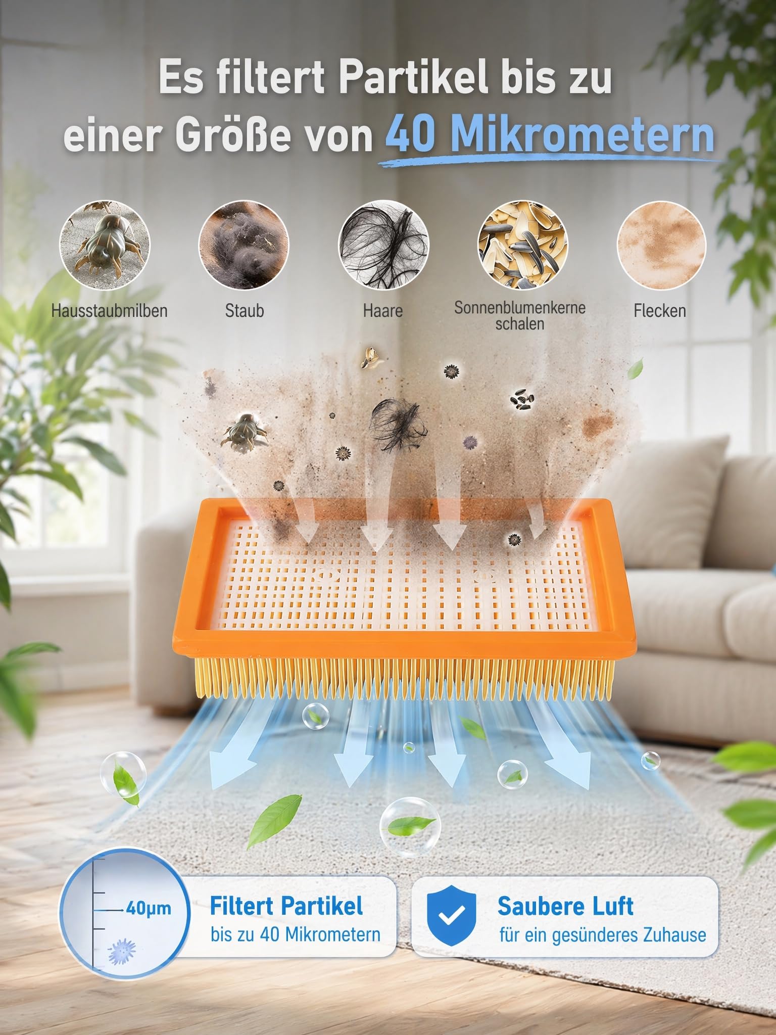 Lot de 12 sacs d'aspirateur avec 2 filtres plissés plats pour Bosch