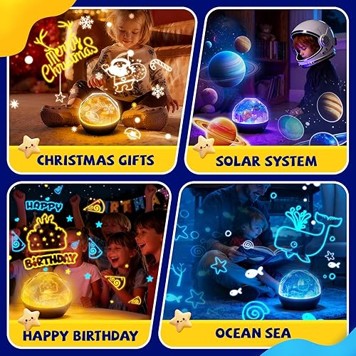 Miniatura 7 de TOURACE Solar System Projector, Star Night Light for Kids, Planet Toys, Space Light, Universe Projectór, Space Lamp, Teen boy Girl Bedroom, Planets