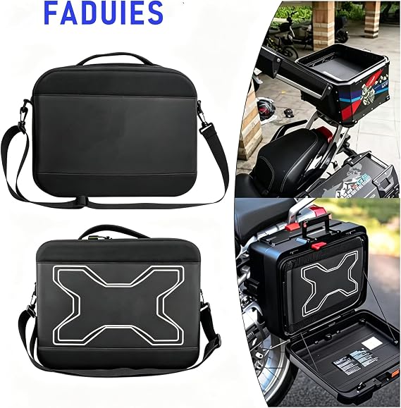 Motorcycle Tail Bag,Box Liner Inner Bag Expandable Storage 12-22L Waterproof Hand Carry Fit for BMW GS Adventure,R1250GS, F750GS, F850GS,Black