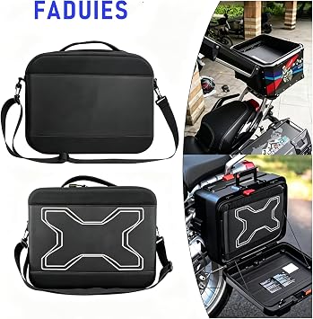 Motorcycle Tail Bag,Box Liner Inner Bag Expandable Storage 12-22L Waterproof Hand Carry Fit for BMW GS Adventure,R1250GS, F750GS, F850GS,Black