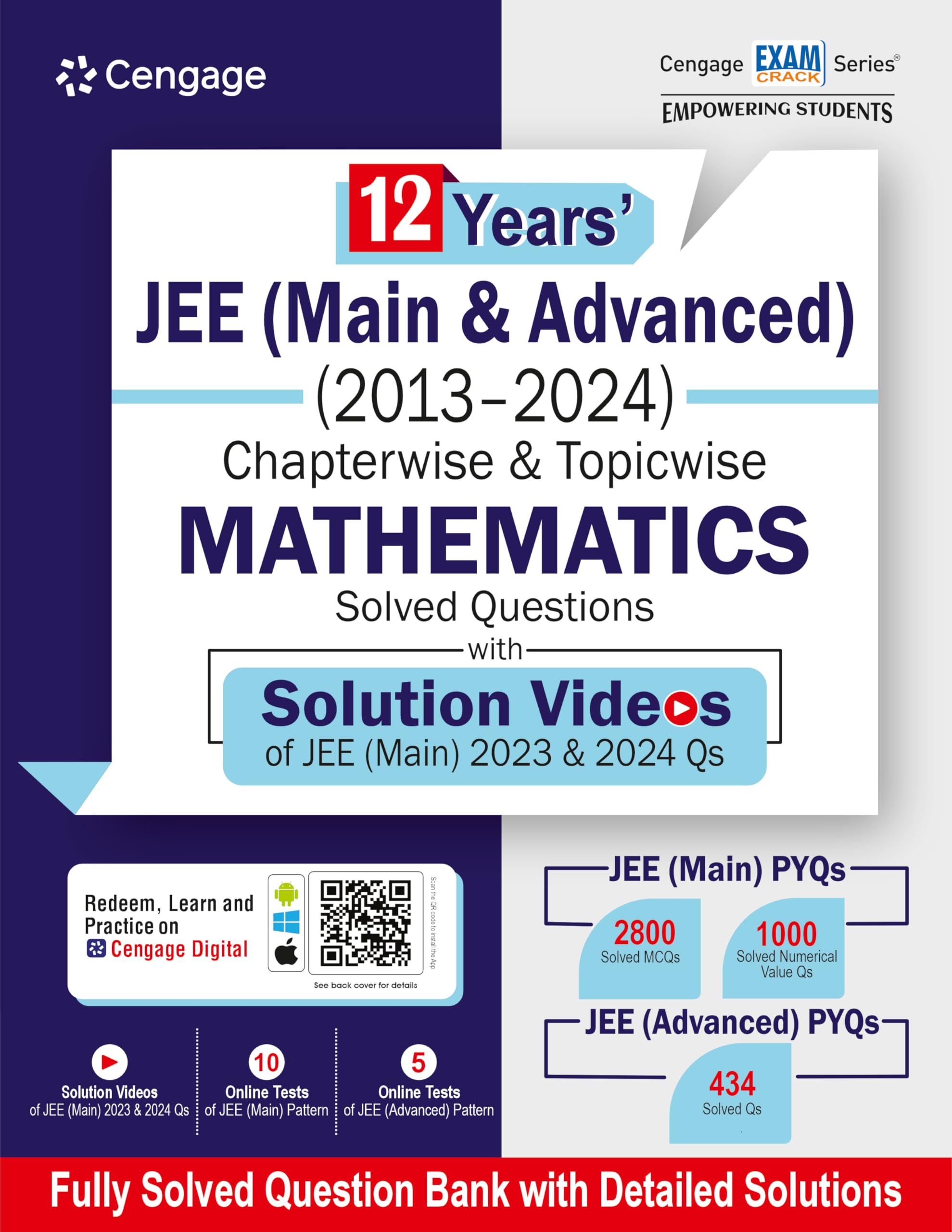 12 YRS' JEE (MAIN & ADV) (2013-24) CH-WISE T-WISE MATH SOL Q