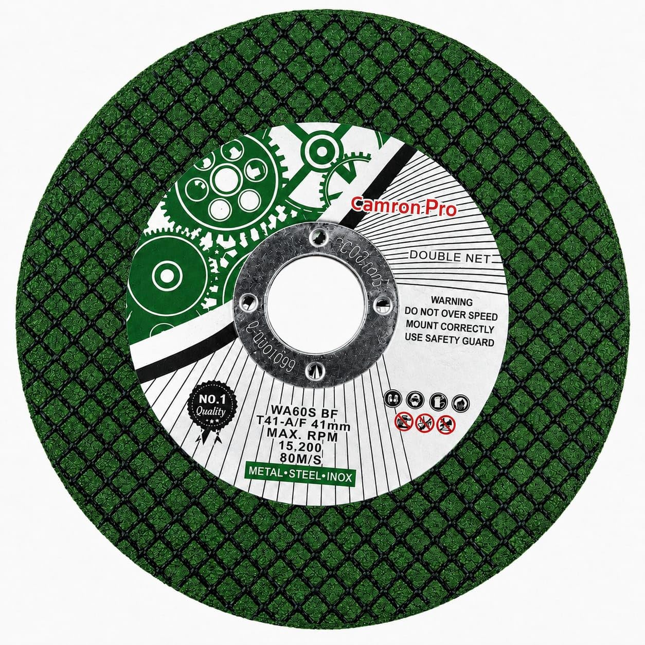 4-Inch Double Net Metal Cutting Wheel | Pack of-25 Metal Cutting Discs For Steel, Iron & Other Metals | 107 x 1.0 x 16mm | 15200 RPM | Compatible with 4 Inch Angle Grinders-image-23