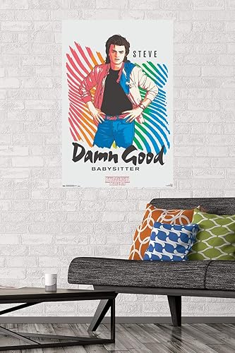 Miniatura 2 de Trends International Netflix Stranger Things Season 2-Babysitter Wall, 22.375 x 34 pulgadas, paquete de póster y montaje