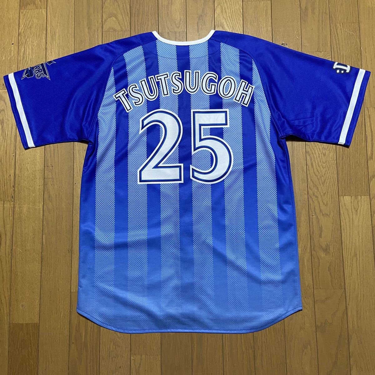 横浜DeNAベイスターズ #25 筒香 嘉智 青　レプリカユニフォーム S☆処分品☆E5 新品未使用横浜DeNAベイスターズ #25 筒香嘉智 ビジターユニフォーム