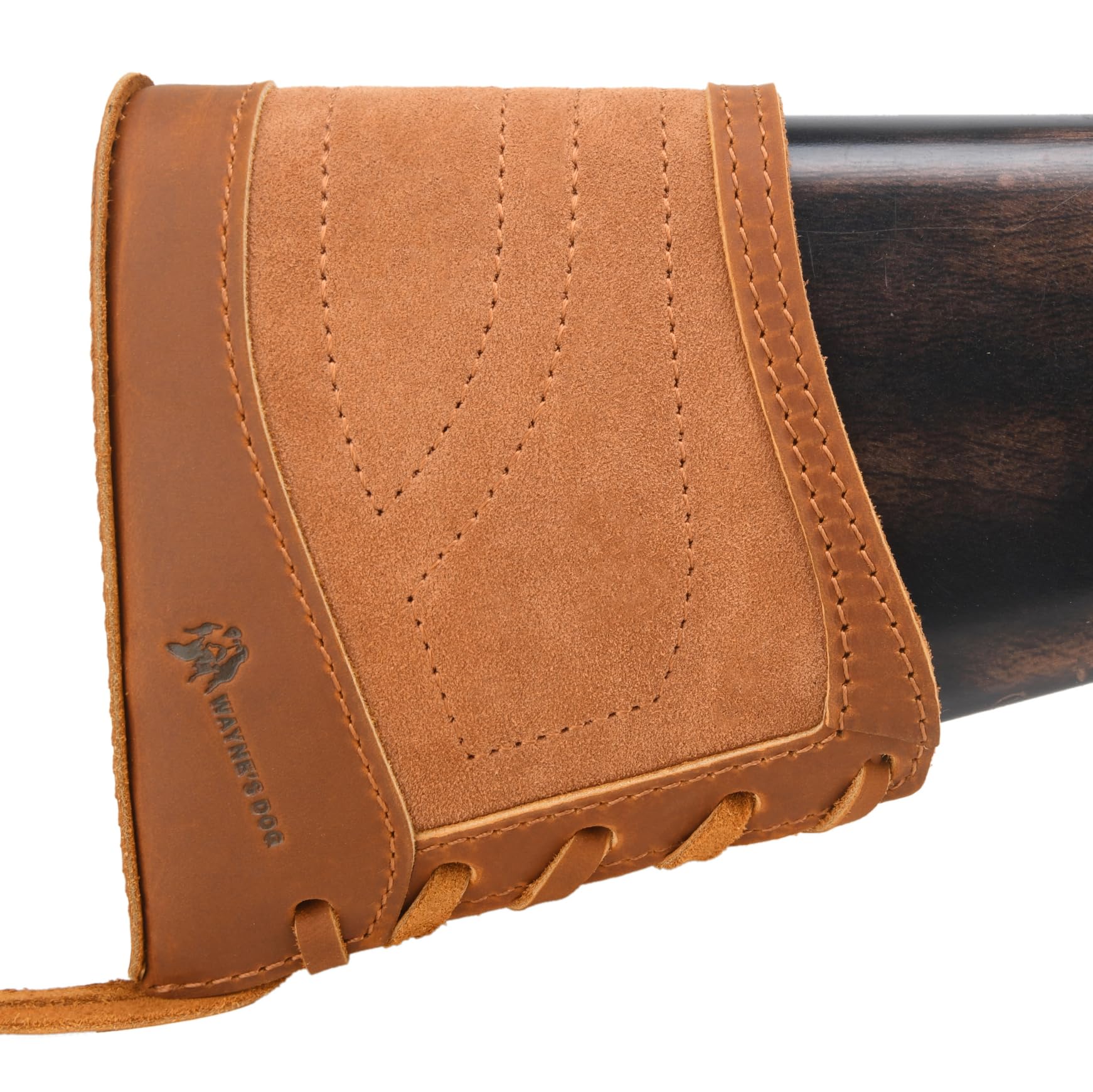 WAYNE'S DOG Leder Leinwand Slip-On Recoil Pad, rutschfeste Buttstock Erweiterung für Gewehre Schrotflinten