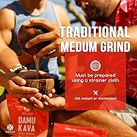 Vista 5 de Damu Koa Kava Kava Powder - Raíz noble de Damu Fijian de primera calidad, fuerte, embriagador 8 onzas (7.97 oz)