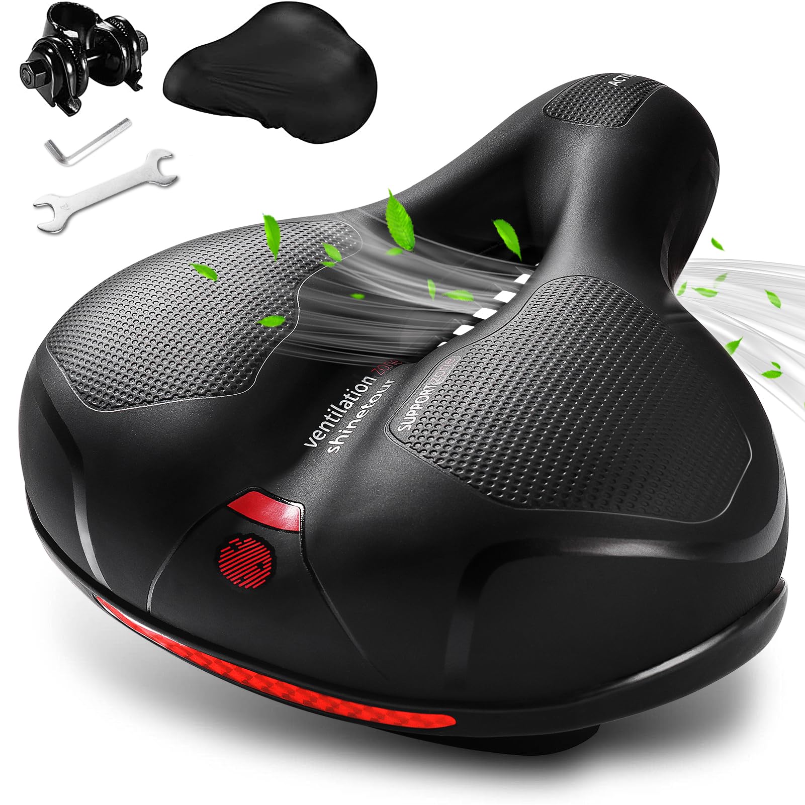 ROCK TAKIN Comfortable Bike Seat, Bike Saddle with Memory Foam