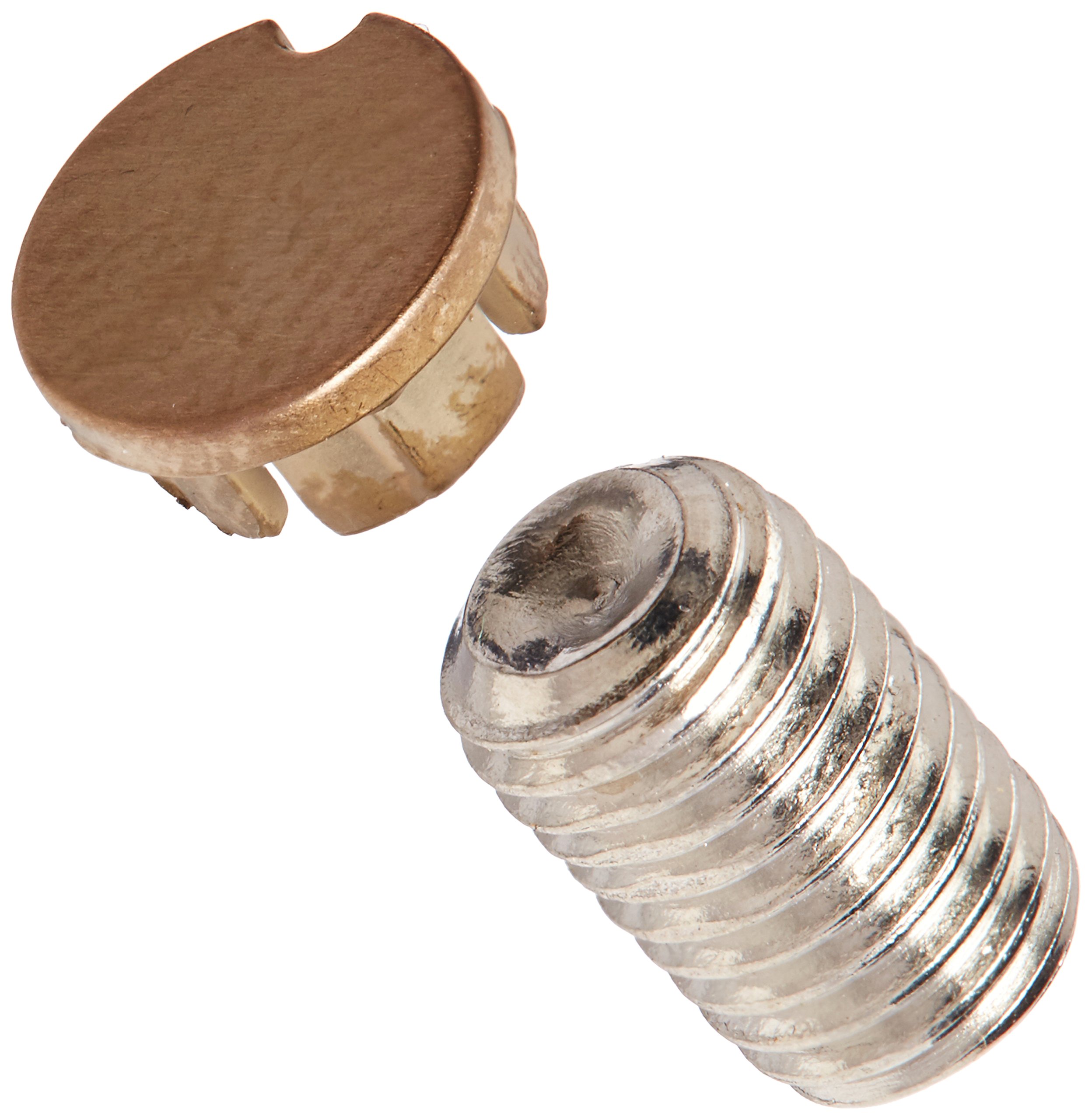 Tornillo de fijación y botón de repuesto Delta RP73284CZ con acabado bronce champaña