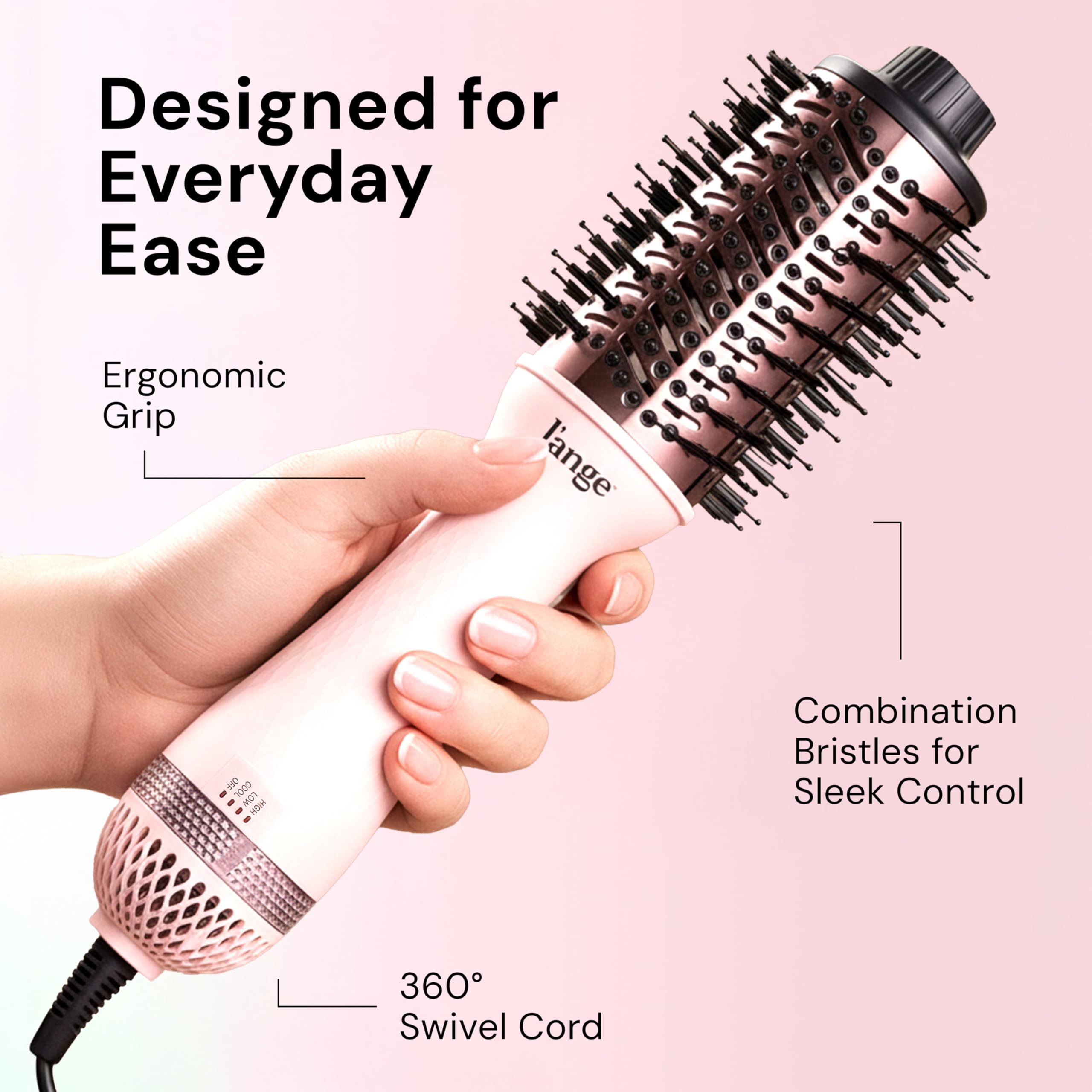 L'ANGE Hair Le Volume Blow Dryer Brush - Frizz Control -7