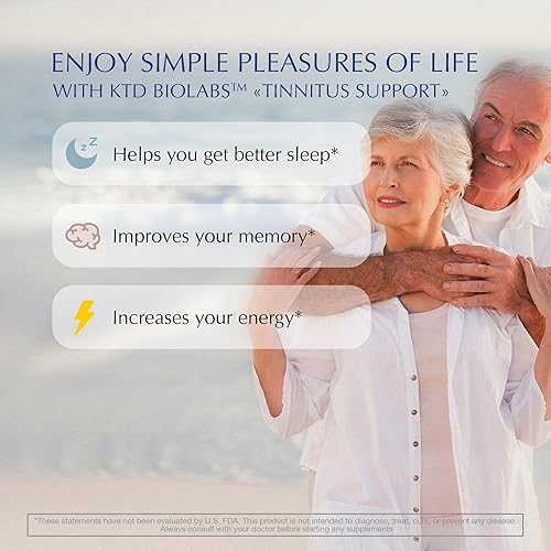 Miniatura 4 de Alivio de tinnitus para orejas que zumban 595 mg  Suplemento de tinnitus Alivio de zumbido de oído  Deja de sonar en los oídos  Salud del oído