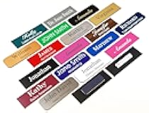 Custom Engraved Name Tag Badges – Personalized Identification with Pin or Magnetic Backing, 1 Inch x 3 Inches