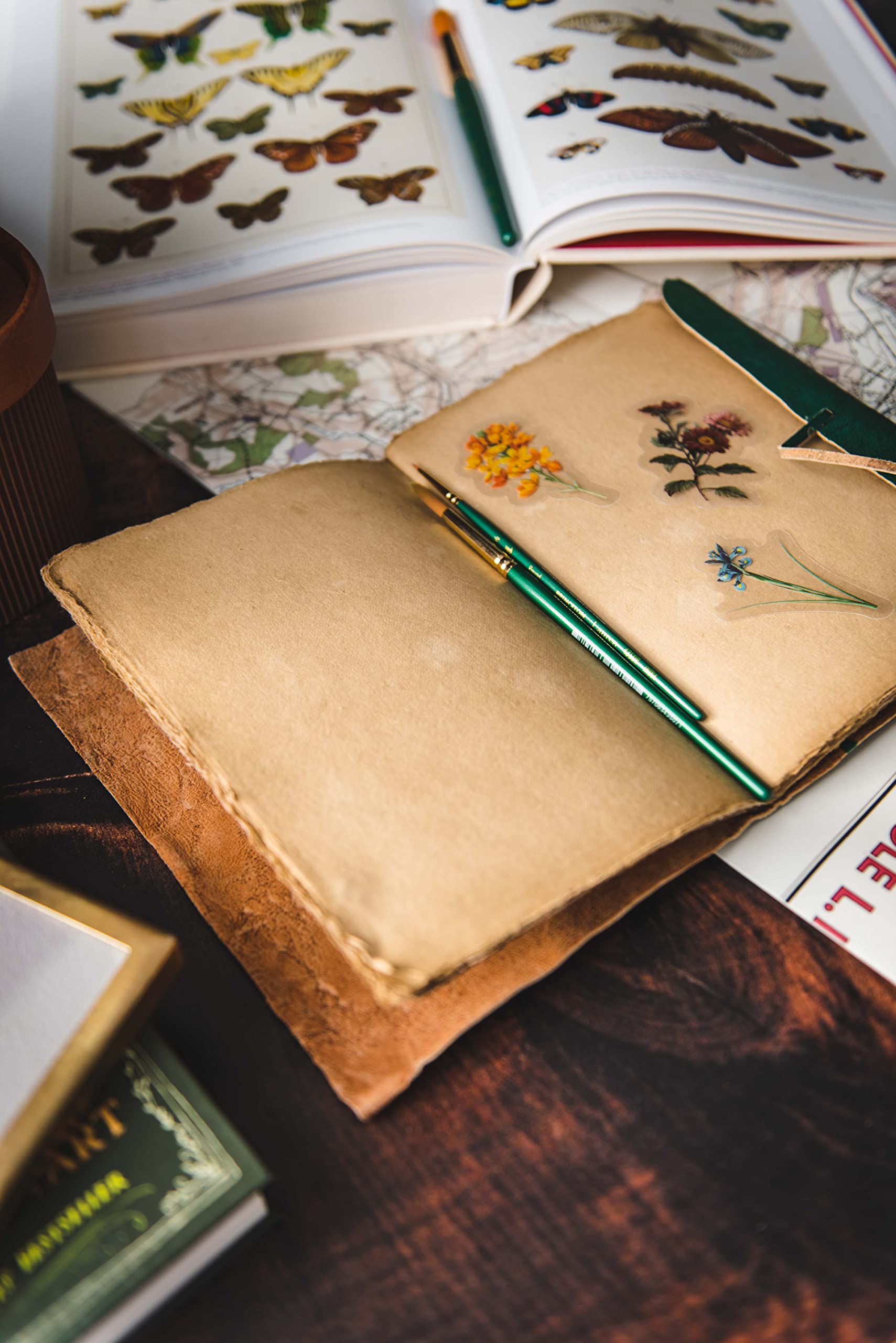 Ręcznie robiony skórzany dziennik przewijania, 100 stron, styl vintage, bez podszewki, rustykalny papier, księga cieni, grymuar, fantazyjne prezenty, szkicownik, antyczny album do scrapbookingu