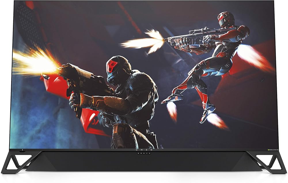 HP Omen X Emperium 65 inch Big Format Gaming Display, NVIDIA G-SYNC HDR, 4K UHD, 144hz Refresh Rate, with 120 Watt Sound Bar - View 1