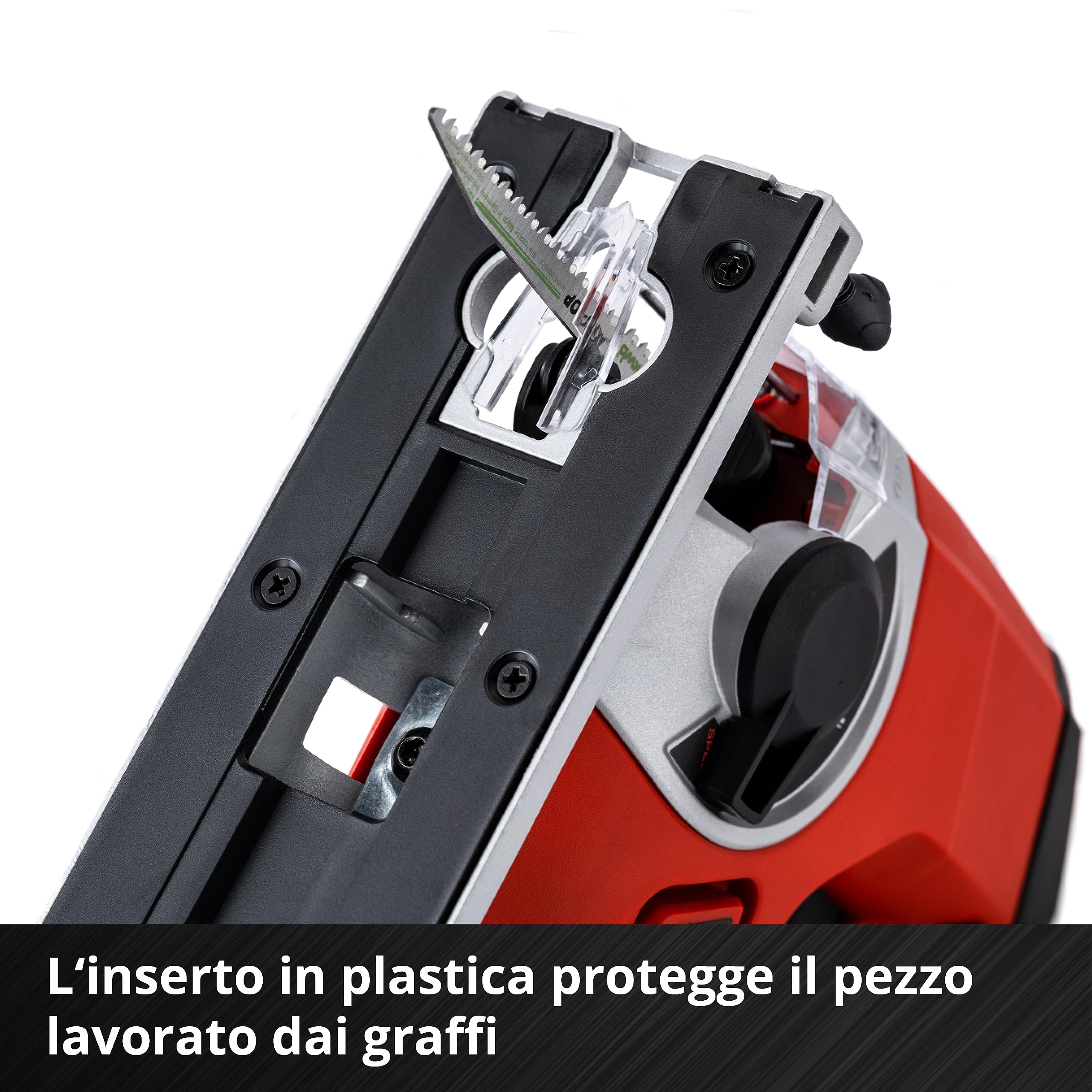 Einhell TE-JS 18 Li-Solo Seghetto alternativo Power X-Change (18V, max taglio legno 80 mm, max taglio plastica 12 mm, max taglio metallo 10 mm, senza batteria e caricabatteria)