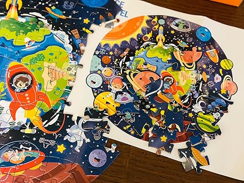 Miniatura 5 de Rompecabezas para niños de 128 piezas, rompecabezas grandes, regalos de cumpleaños para niños pequeños, niñas, niños, preescolares (viajes