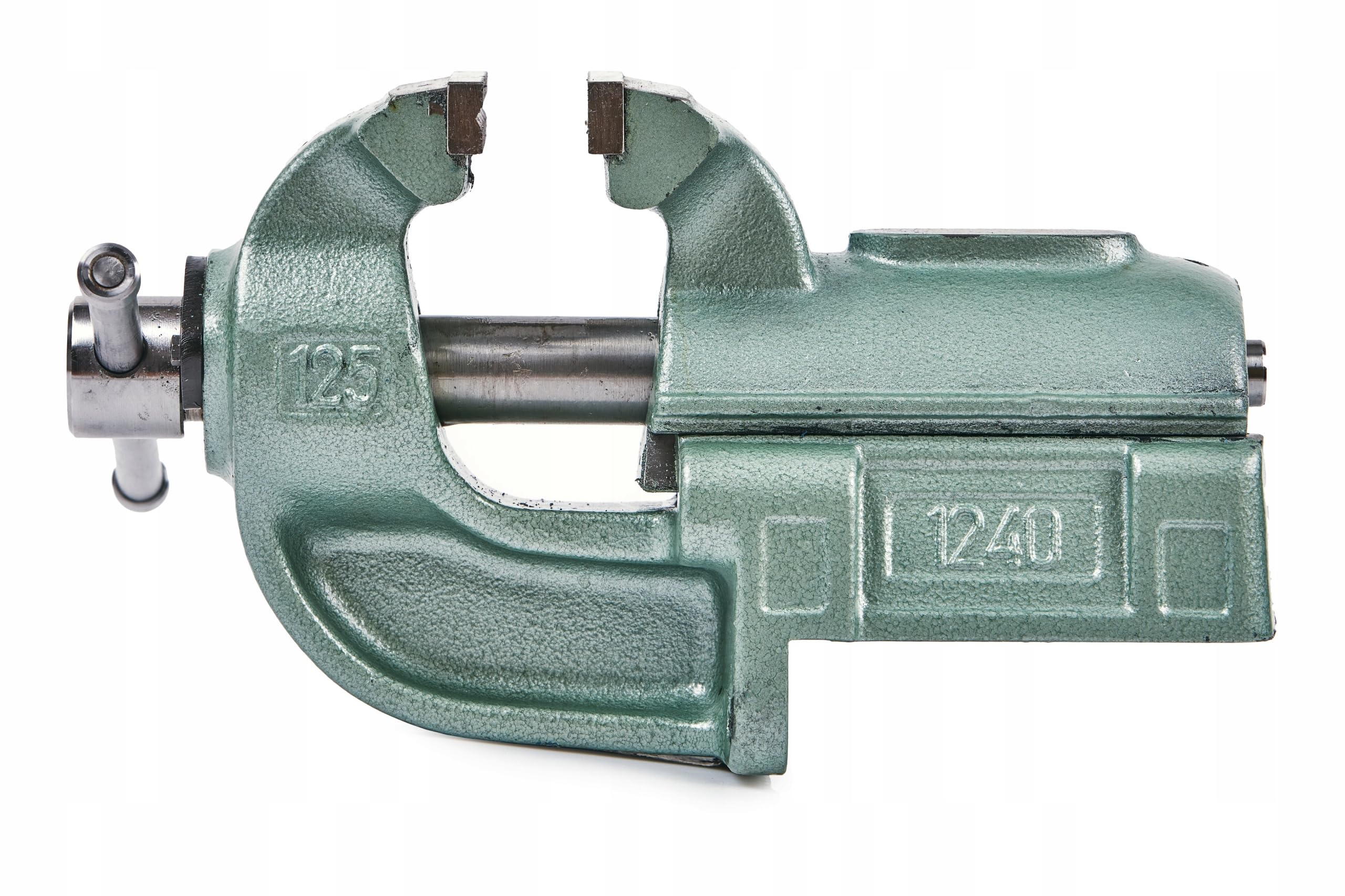 Imadło ślusarskie stałe Bison-Bial 1240-150L | 150 mm | Stałe imadło do stołu | Polska jakość ślusarska