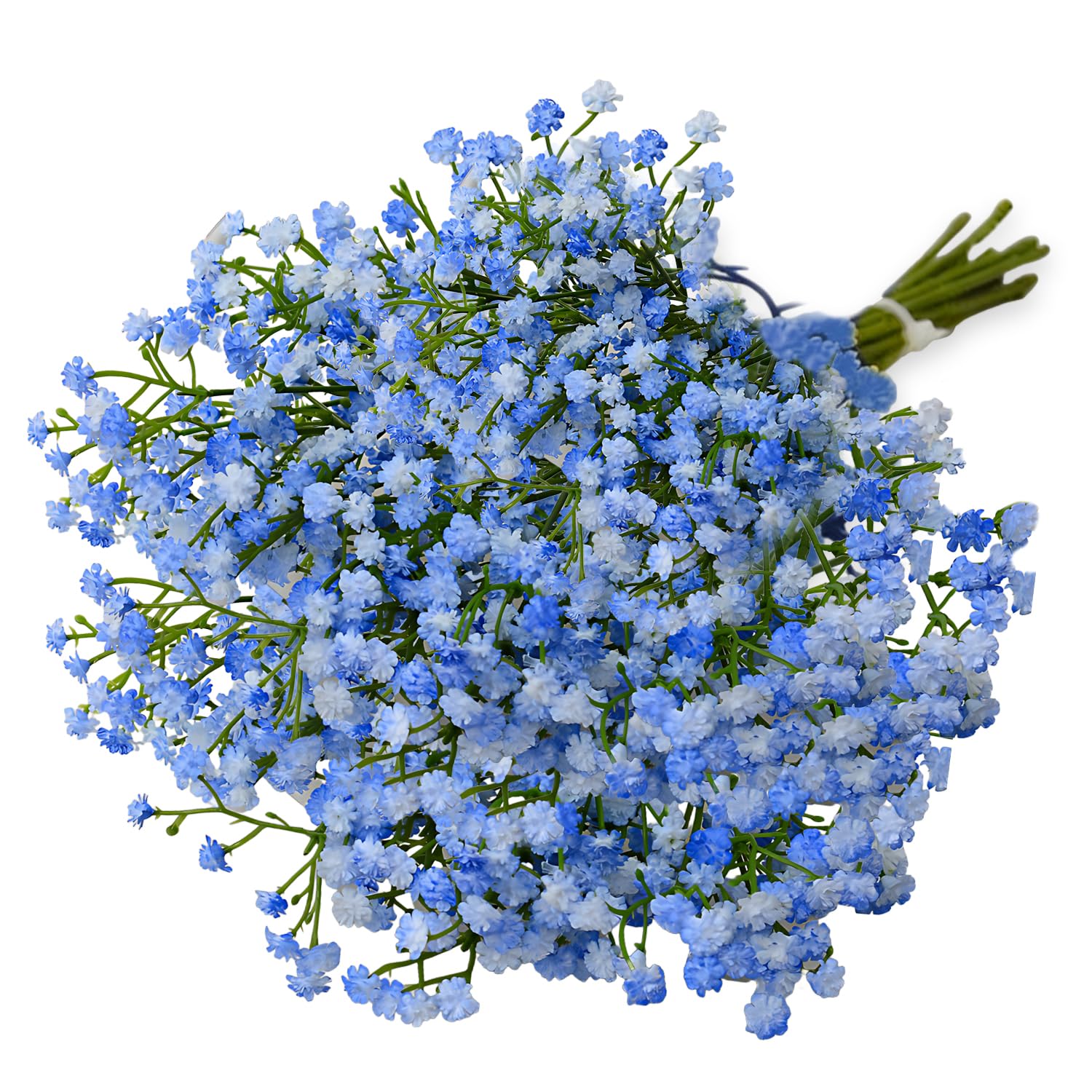 CENCERY 10 Pcs Light Blue Babys Breath Flowers, Artificial Gypsophila Bouquet for Home Decoration, Fake Floral Displays in Vase, Wedding Party DIY — image 1