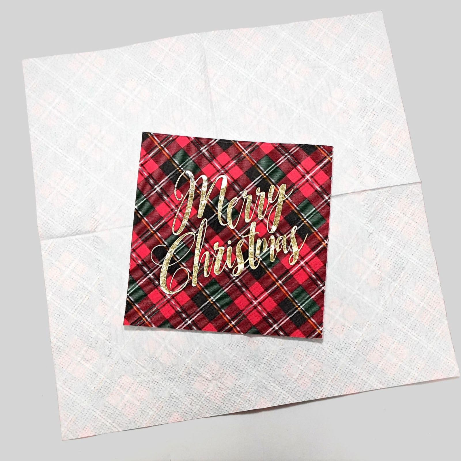 Servietten Rote Goldene Weihnachten Happy Birthday Servietten Hochzeit Kindergeburtstag Cocktailservietten Party Geburtstagsservietten Servierten Disposable Napkins Pack of 30(33x33cm)