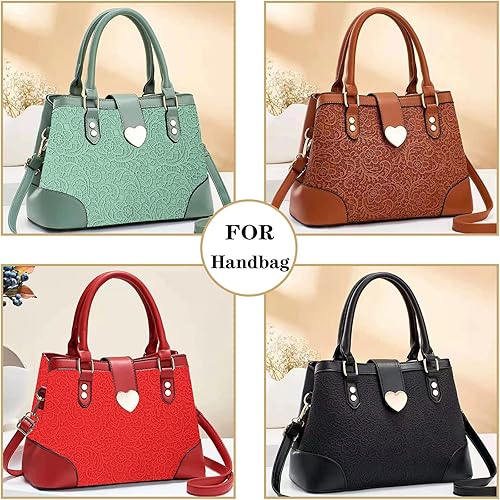 Miniatura 4 de Picheng Hojas de cuero sintético en relieve Rollos de cuero con textura de flores de 13.8 x 53 pulgadas, el cuero sintético es ideal para hacer