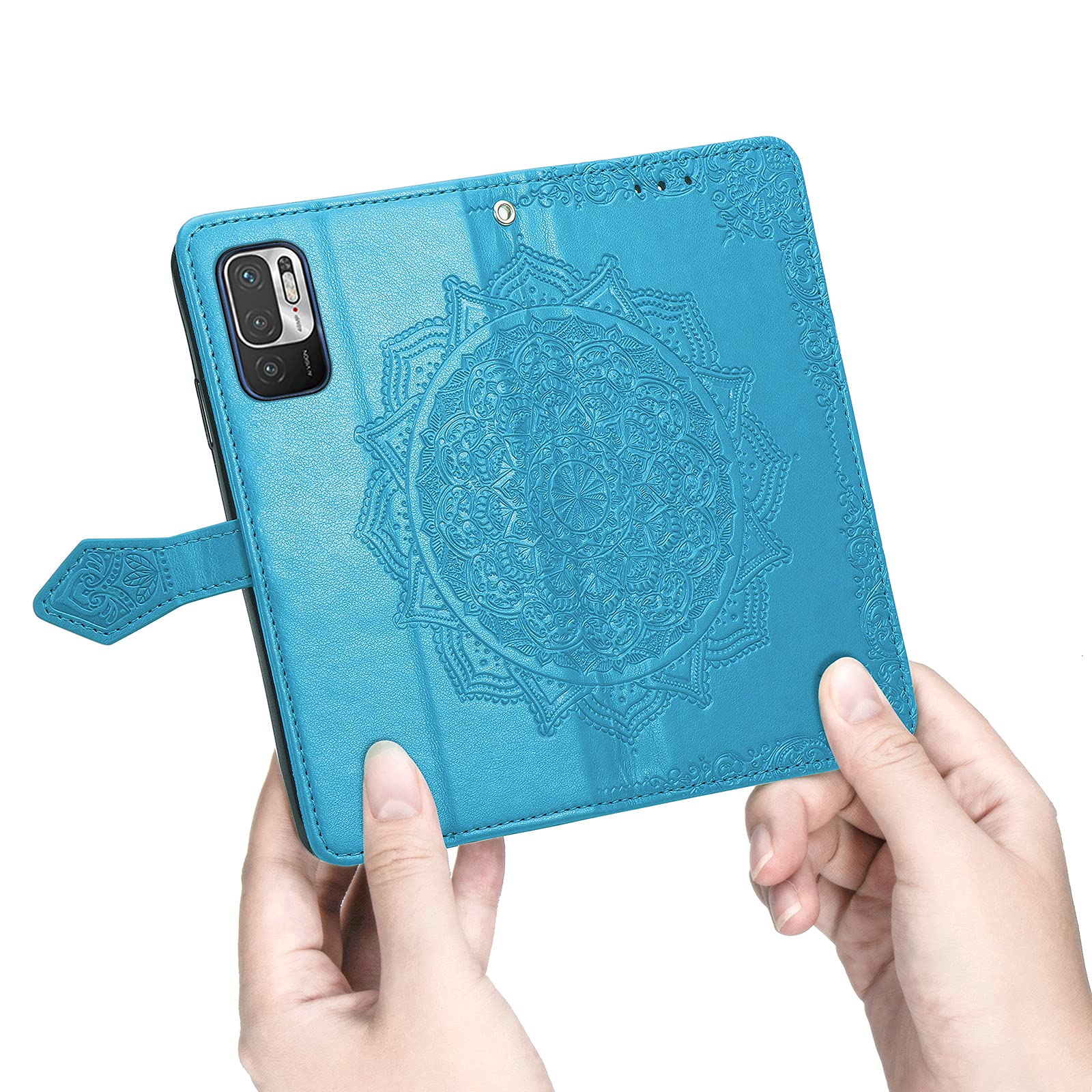 Cover Xiaomi Poco X5 Pro 5g Fertuo Cover Per POCO M3 Pro/Xiaomi Redmi Note 10 5G, Custodia Portafoglio A Libro In Pelle Flip Cover Con Porta Carte, Chiusura Magnetica [Mandala] Case Antiurto