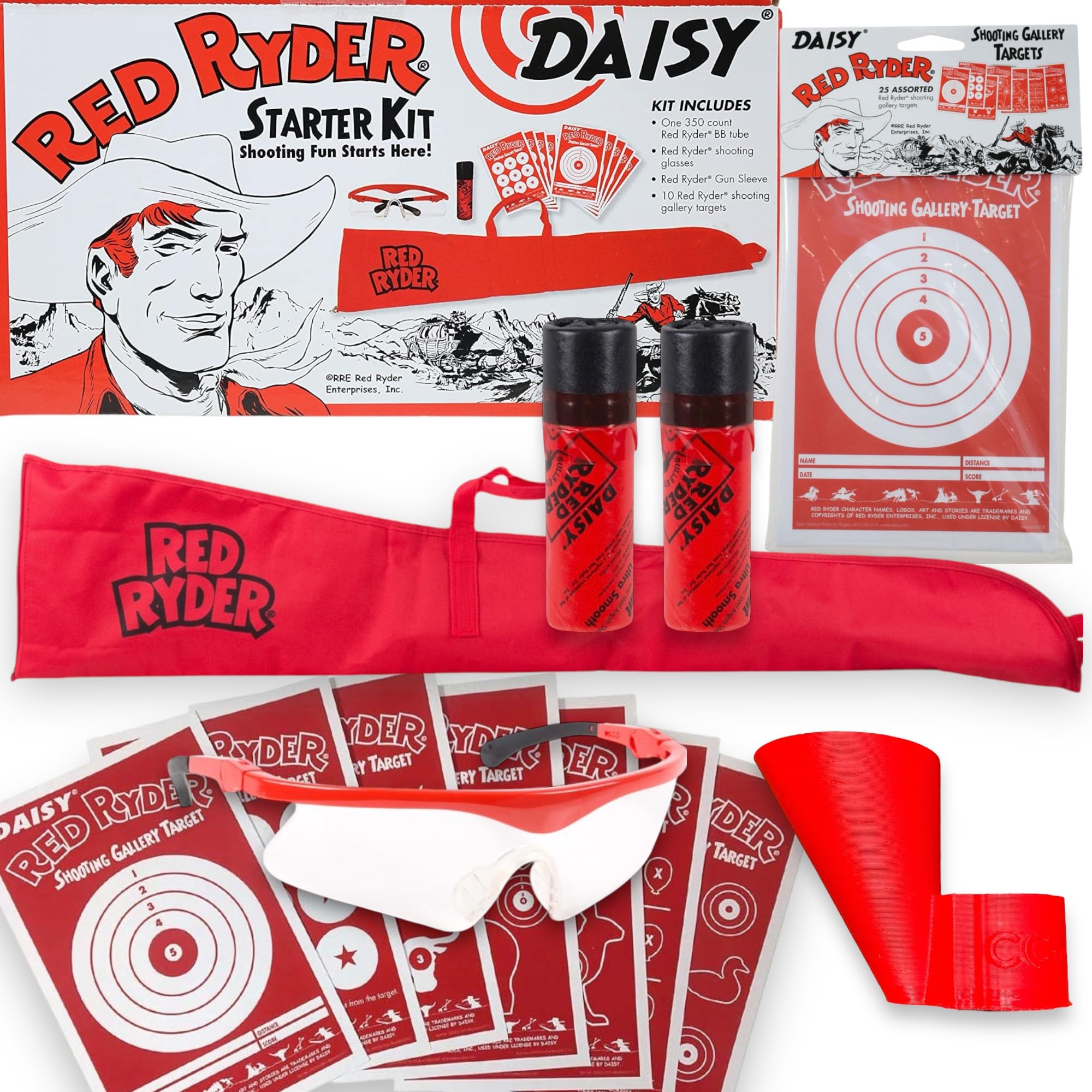 Amazon.com : Bundle - 7 Items - Red Speedy BB Funnel, Red Ryder Gun