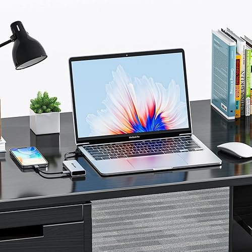 Miniatura 7 de Minisopuru Divisor USB C  Hub USB C de 4 puertos para portátil, solo transferencia de datos (no compatible con alimentación y video) USB C a USB C