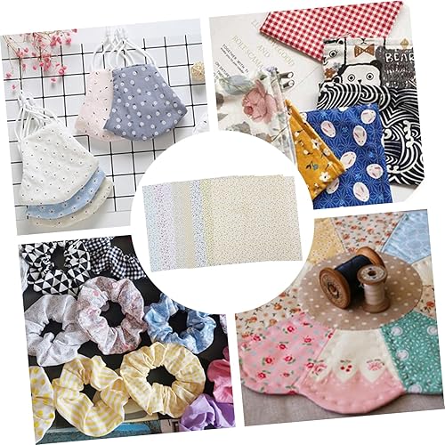 Miniatura 5 de NUOBESTY 10 Uds. Tela de girasol Grupo Artesanía Cuadrados Cuadrados de Tela Cuadrada Acolchado Tela Acolchado Tela Cuadrada Costura Bolso Cuadrado