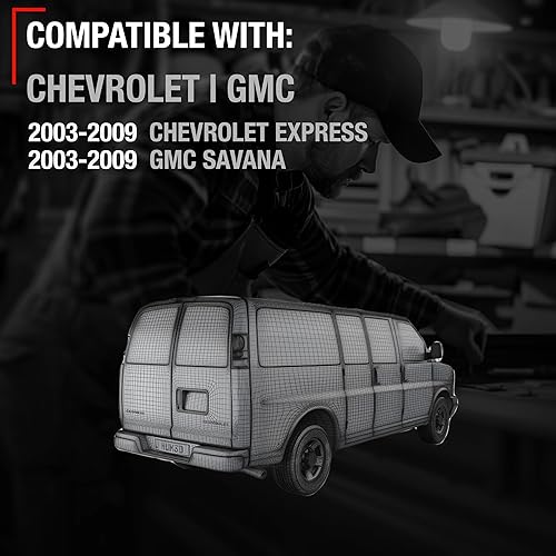 Miniatura 4 de T1A Manija exterior para puerta corredera del pasajero, compatible con Chevrolet Express 1500 2500 3500 2003-2009 03-09 GMC Savana 1500 2500 3500 -