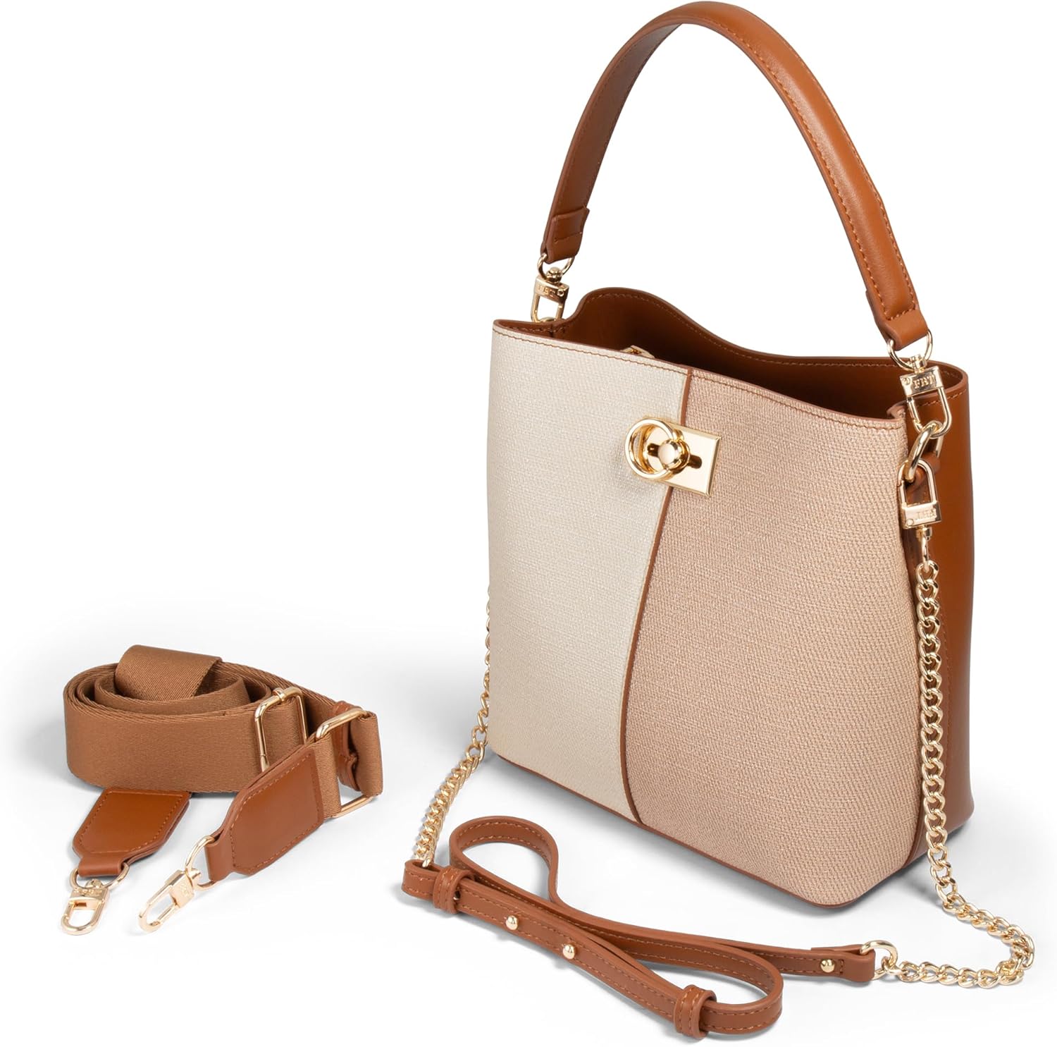 Leather Small Crossbody Bags for Women - 3 Straps, 3 Compartments, & 3 Closures