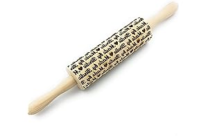 Personalized Embossing Rolling Pin: Your Custom Kitchen Canvas for Stunning Baked Creations