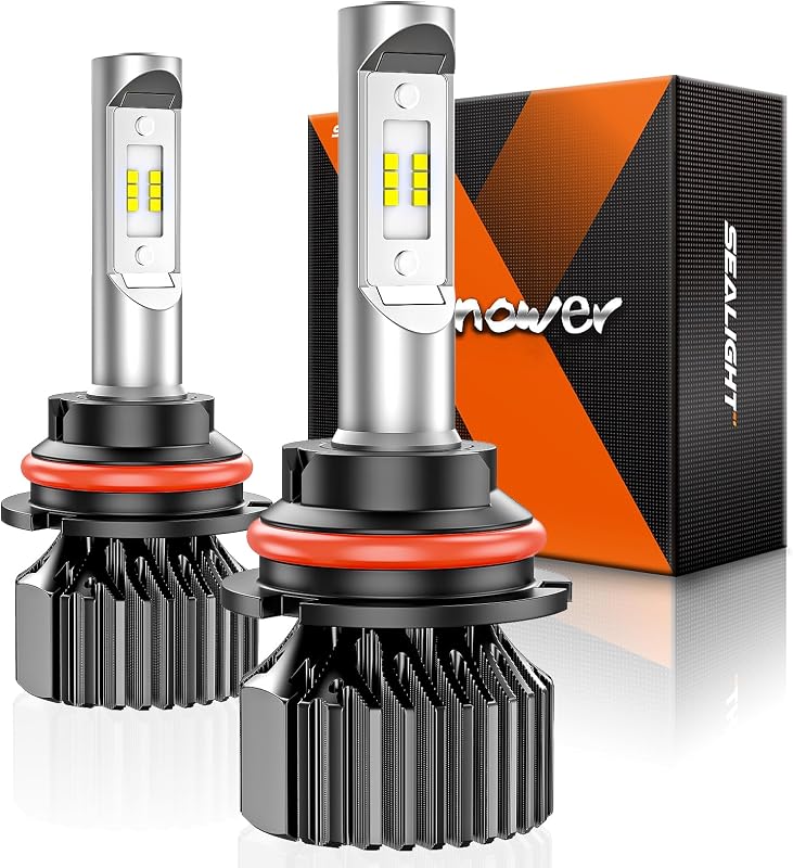 Lâmpadas LED 9007/HB5 SEALIGHT para farol de neblina e condução, luz branca 6500 K – Kit com 2 unidades