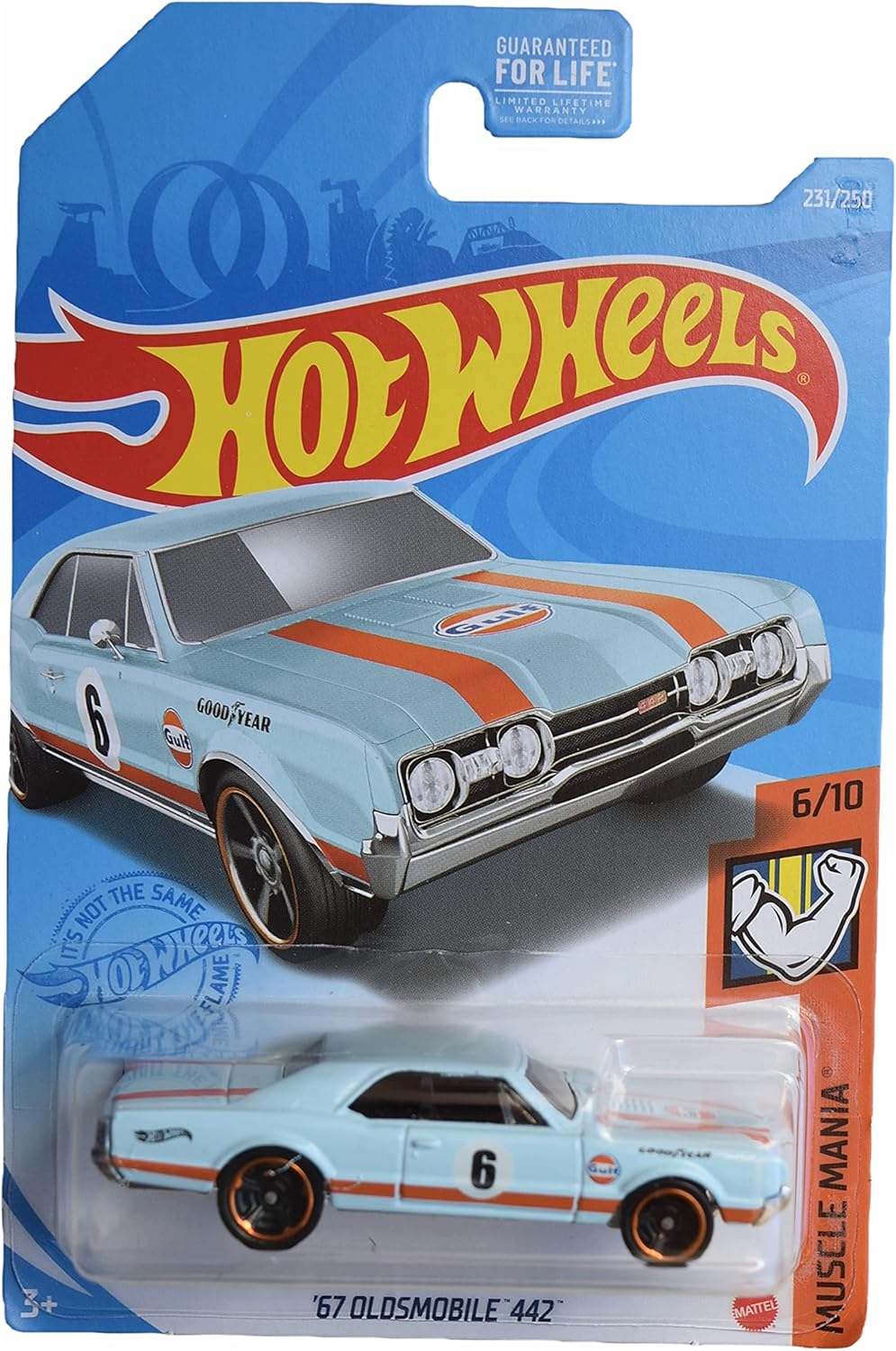Hot Wheels '67 Oldsmobile 442, [Blue] 231/250 Muscle Mania 6/10