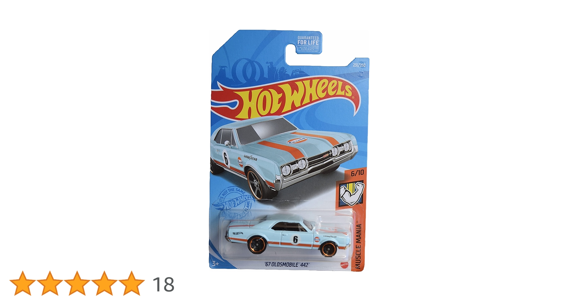 ミニカー Hot Wheels / 2011 MEA/67 Oldsmobile 442 Hot Wheels '67 Oldsmobile 442, [Blue] 231/250 Muscle Mania 6