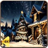 ヴィンテージクリスマス – 居心地の良いホリデーライトのテレビスクリーンセーバー