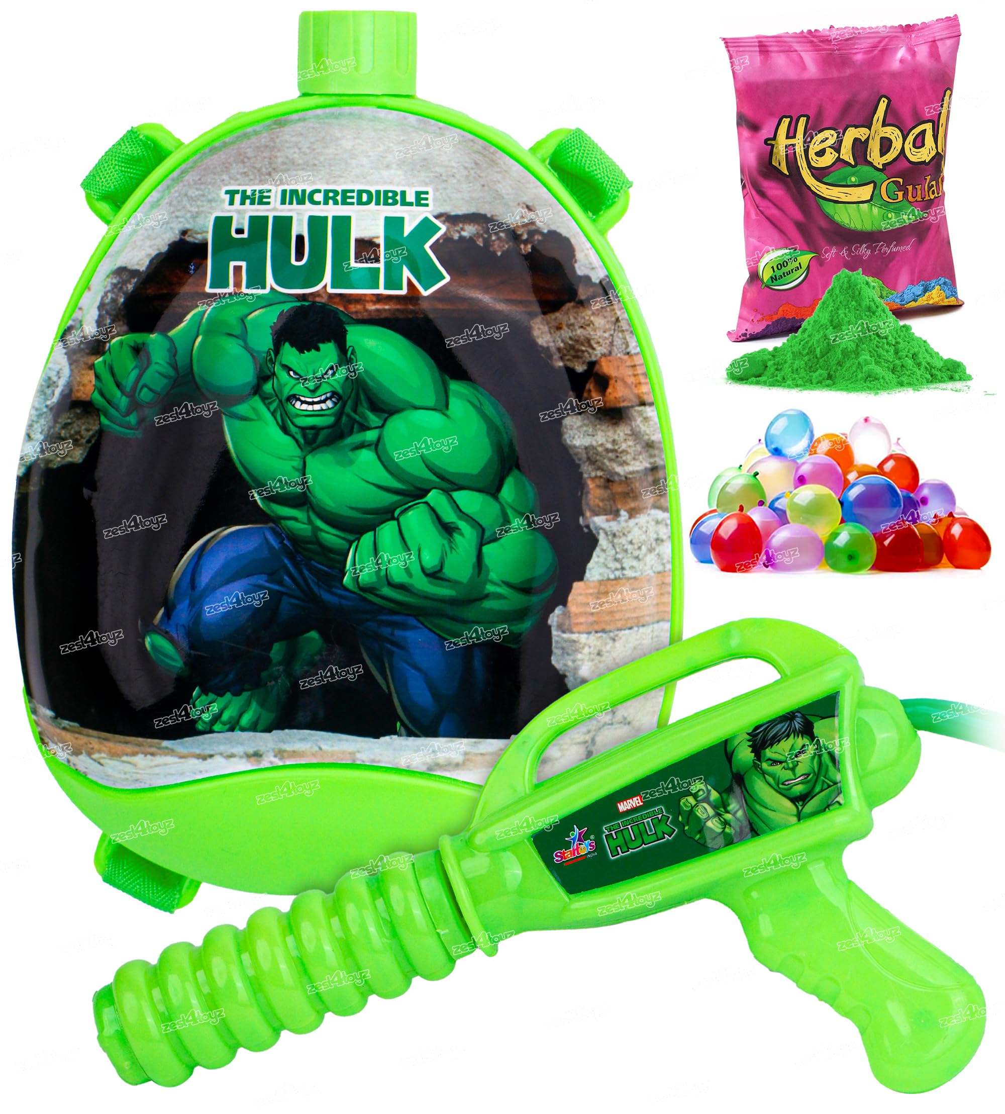Zest 4 Toyz Holi Pichkari High Pressure Water Gun Toy with Back Holding Tank Water Get Holi Combo of 1 Pkt Holi Color & 100 Water Balloons for Kids (Nova Tank) (B0CTX3K6ZR) Amazon Price History, Amazon Price Tracker