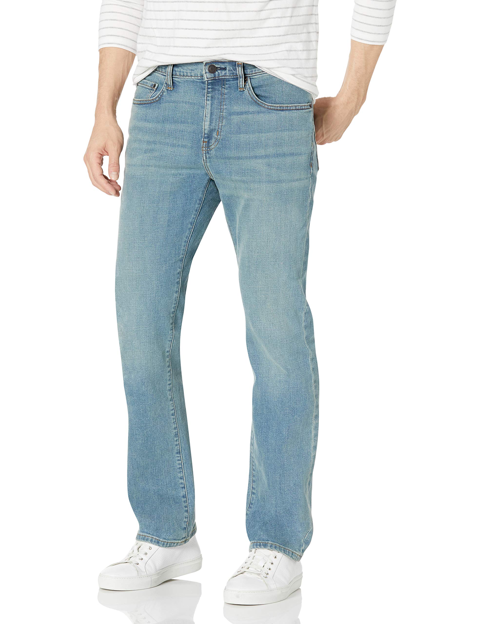 Amazon Essentials Jeans Slim Fit Elasticizzati, Bootcut - colori fuori produzione Uomo