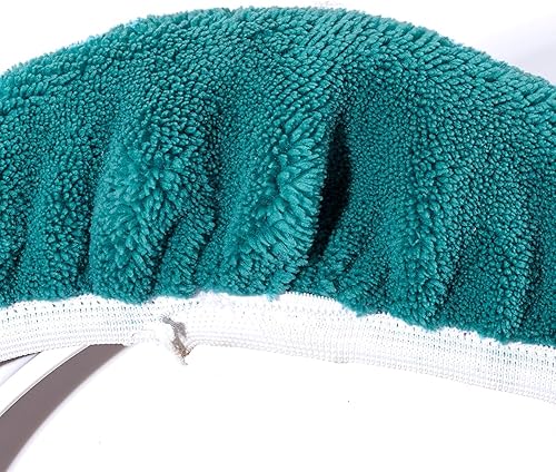 Miniatura 4 de Cubierta de microfibra para tapa de inodoro, suave y absorbente, cómoda funda para tapa de inodoro de baño, se adapta a la mayoría de tamaños de
