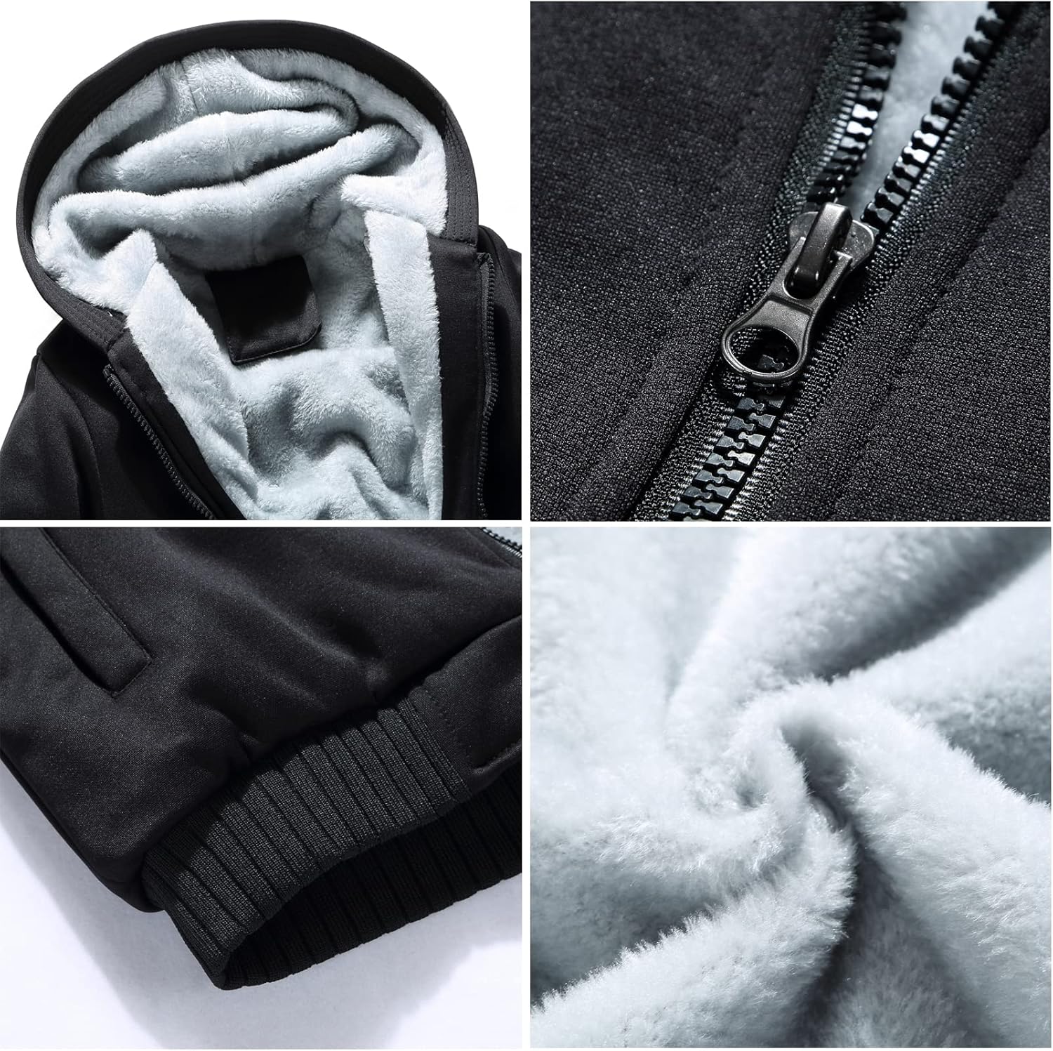 ALRRGPB Custom Hoodies for Men Personalized Jacket Design Your Own made Sweatshirt Fleece Full Zip Winter Baseball Coat - Image 5