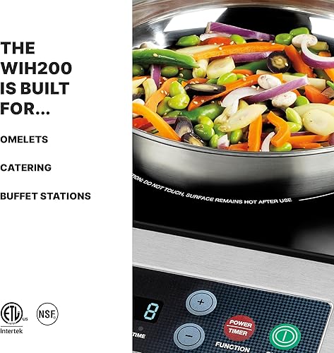 Miniatura 2 de Waring Commercial Rango de inducción comercial ligero, 120 V, 1800 W